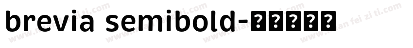 brevia semibold字体转换